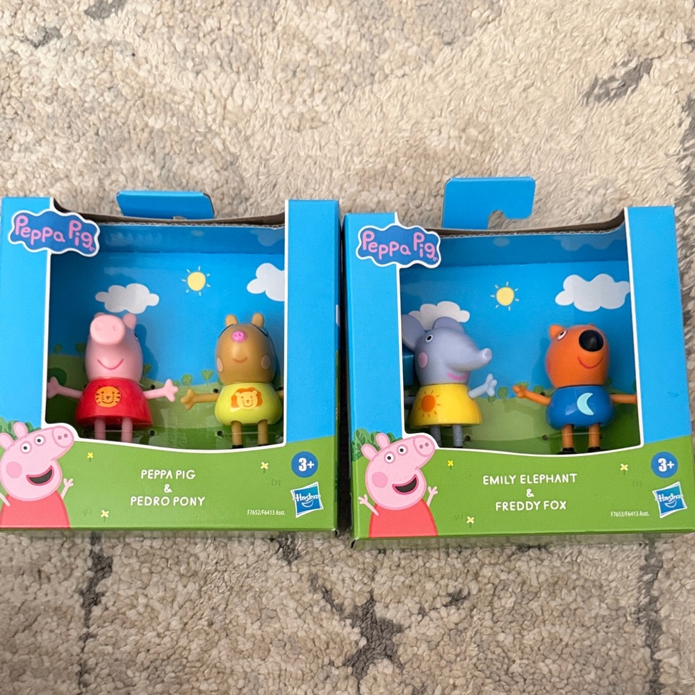 Peppa Pig & Friends Action Figure Set - Pink, Yellow, Blue